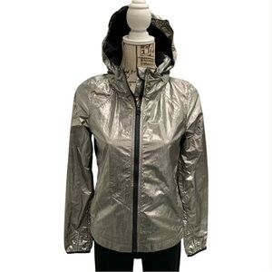 Ivivva Silver Hooded Jacket Size S